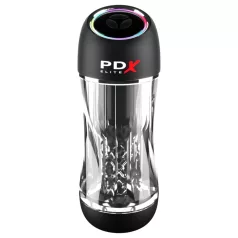 PDX ViewTube Pro - zuigende vibrerende masturbator - zwart