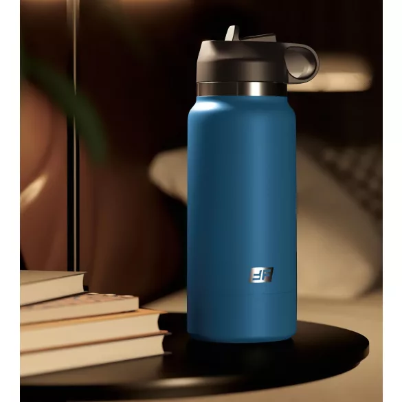 PDX - Fuck Flask Private Pleaser - kunstvagina in drinkfles (blauw-naturel)