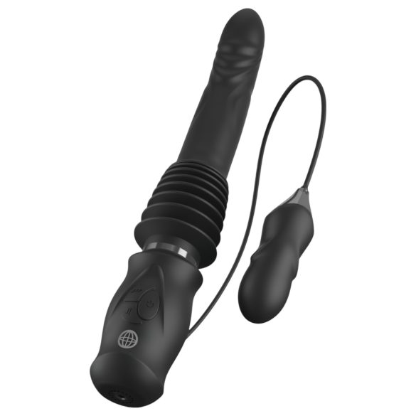 Fetish - vibrator met stoterfunctie - zwart