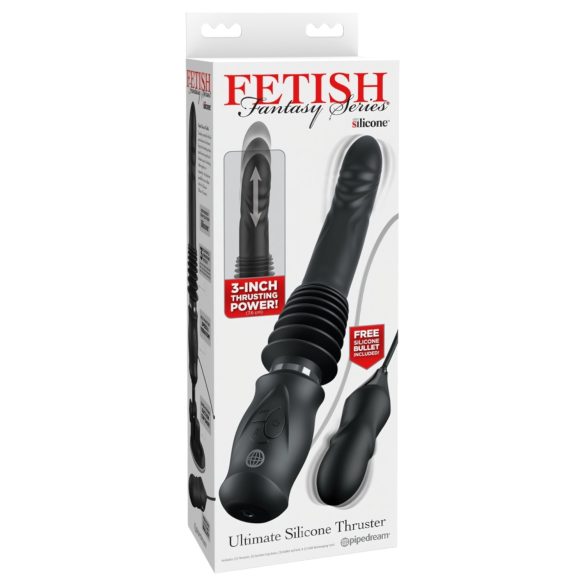 Fetish - vibrator met stoterfunctie - zwart
