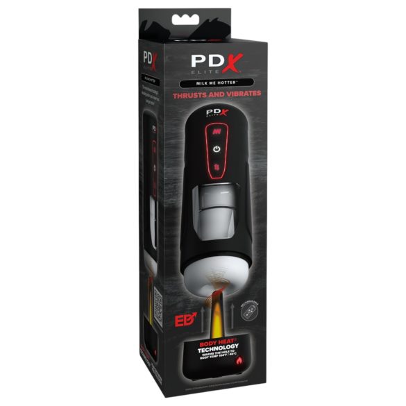 PDX Elite - verwarmde masturbator - zwart