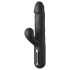 Fetish - thrusting vibrator met 3 motoren - zwart
