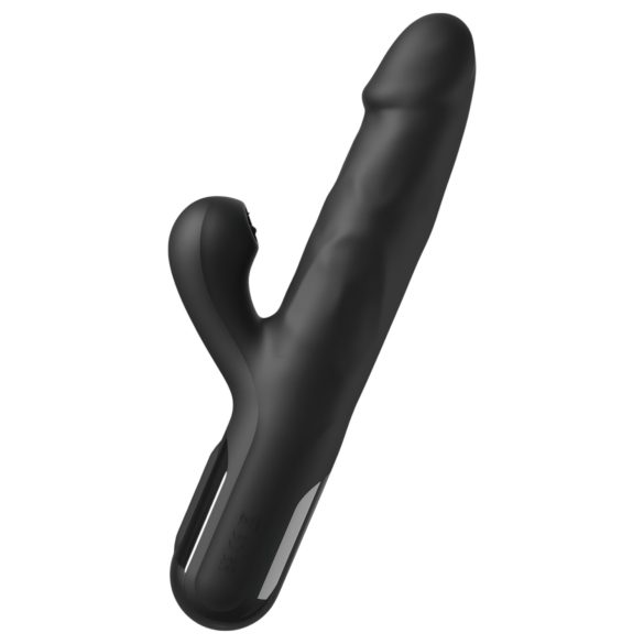 Fetish - thrusting vibrator met 3 motoren - zwart