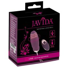 Javida - draadloze, roterende parelvibro-ei (paars)