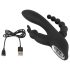 SMILE Triple - Oplaadbare, waterdichte 3-weg vibrator (zwart)
