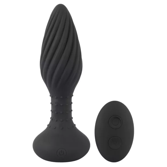 ANOS - anaal vibrator met roterende kralen - zwart