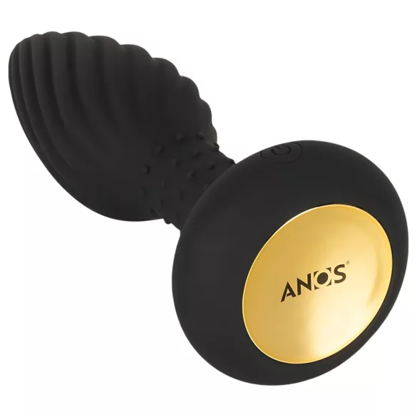 ANOS - anaal vibrator met roterende kralen - zwart