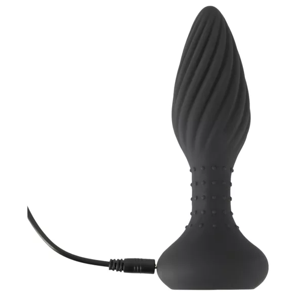 ANOS - anaal vibrator met roterende kralen - zwart