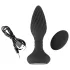 ANOS - anaal vibrator met roterende kralen - zwart
