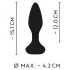 ANOS - anaal vibrator met roterende kralen - zwart