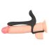 Black Velvet - 2in1 duo vibrator & penisring (zwart)
