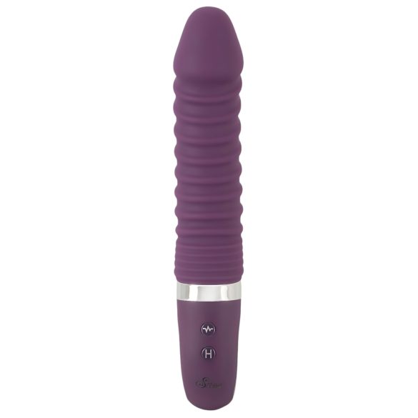 SMILE Soft - vibrator - oplaadbaar, verwarmend - siliconen, paars