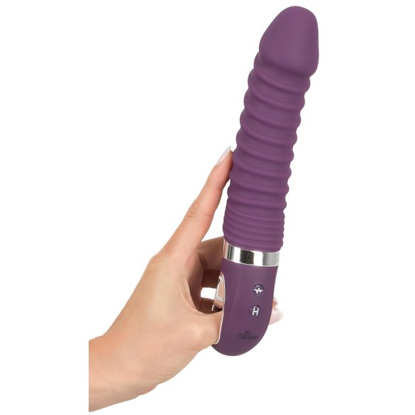 SMILE Soft - vibrator - oplaadbaar, verwarmend - siliconen, paars