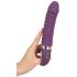 SMILE Soft - vibrator - oplaadbaar, verwarmend - siliconen, paars