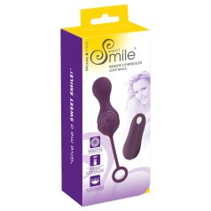   SMILE RC Liefdesballen - oplaadbaar vibro-ei met afstandsbediening (paars)