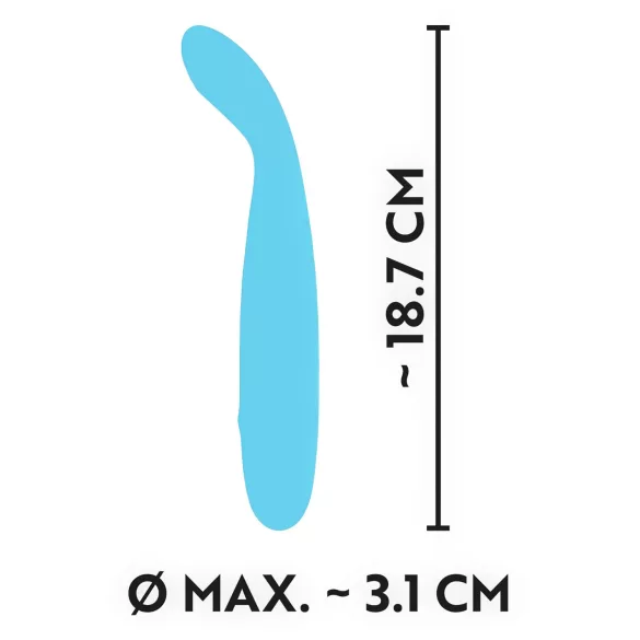 Cuties Mini - G-spot vibrator - oplaadbaar, waterdicht - turquoise