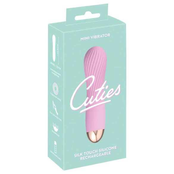 Cuties Mini - waterdichte oplaadbare spiraalvibrator (roze)