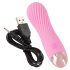 Cuties Mini - waterdichte oplaadbare spiraalvibrator (roze)