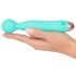 Cuties Mini Wand - oplaadbare, waterdichte massagetrilstaaf (groen)