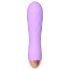 Cuties Mini - oplaadbare, waterdichte ribbelvibrator (paars)