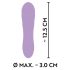 Cuties Mini - oplaadbare, waterdichte ribbelvibrator (paars)
