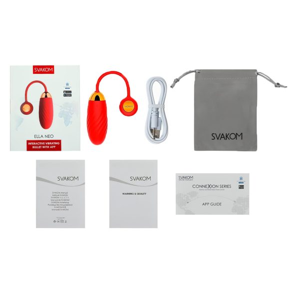 Svakom Ella Neo - vibrerend eitje - app-gestuurd - rood