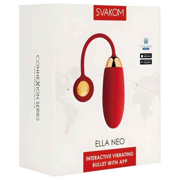 Svakom Ella Neo - vibrerend eitje - app-gestuurd - rood
