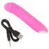You2Toys - Flashing Mini Vibe - oplaadbare, lichtgevende vibrator (roze)