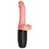 King Cock Plus 6,5 - dildo met ballen en vibratie - huidkleur