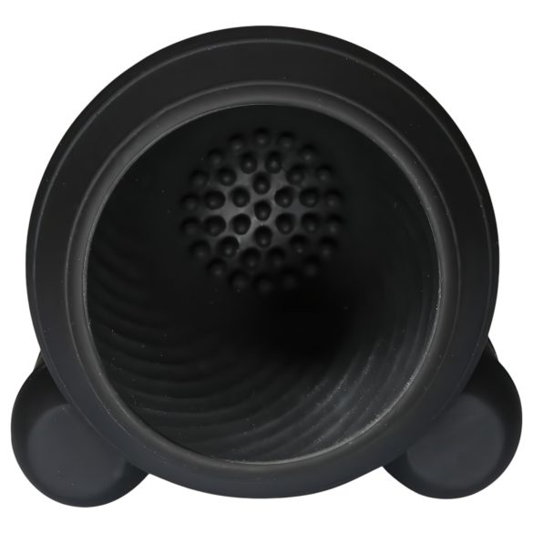 Rebel - penistop vibrator met 2 motoren - oplaadbaar - zwart