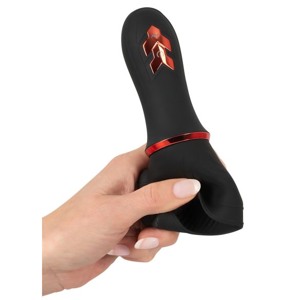 Rebel - penistop vibrator met 2 motoren - oplaadbaar - zwart