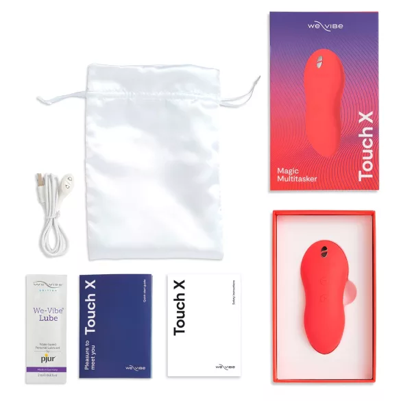 We-Vibe Touch X - clitoris vibrator - oplaadbaar waterdicht - koraal