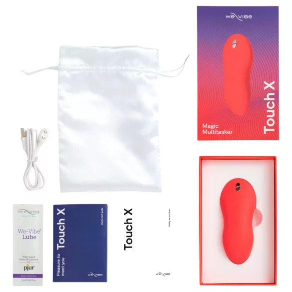 We-Vibe Touch X - clitoris vibrator - oplaadbaar waterdicht - koraal