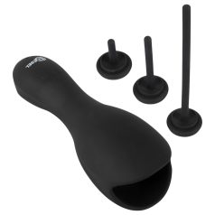 Rebel - penistopvibrator met dilator - zwart