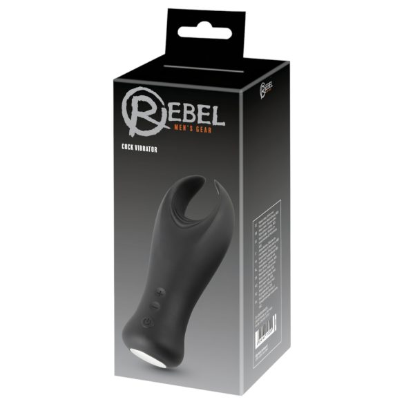 Rebel - vibrerende peniskop vibrator - zwart