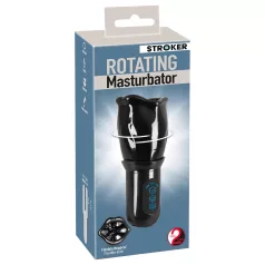 STROKER - masturbator met rotatie - oplaadbaar - zwart