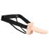 You2Toys Strap-on - holle strap-on vibrator (natuurlijk)
