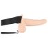 You2Toys Strap-on - holle strap-on vibrator (natuurlijk)