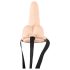 You2Toys Strap-on - holle strap-on vibrator (natuurlijk)