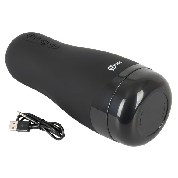 Rebel - masturbator kunstvagina - oplaadbaar verwarmend - 3 functies