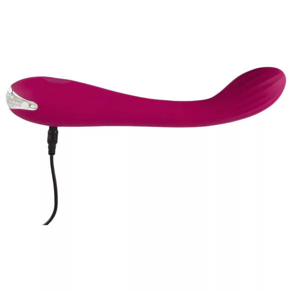 SMILE G-spot - oplaadbare g-spot vibrator - geribbeld - siliconen - paars