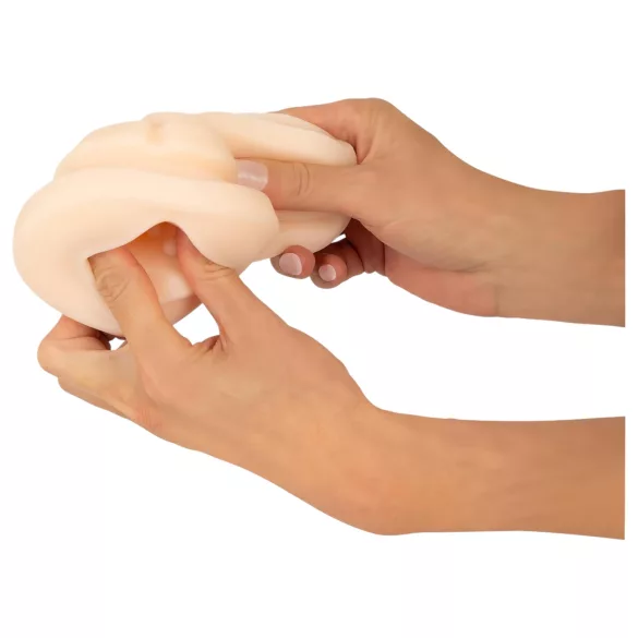 WYNE 01 - elektrische masturbator - vibrerend, zuigend, verwarmend - zwart