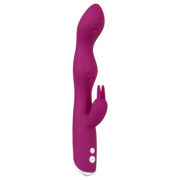 SMILE - flexibele A- en G-spot vibrator met clitorisarm (paars)