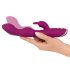 SMILE - flexibele A- en G-spot vibrator met clitorisarm (paars)