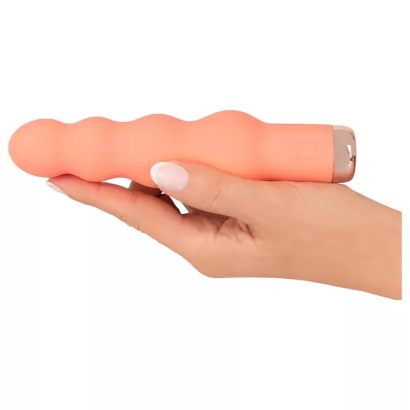 You2Toys - mini vibrerende kralenstaaf - siliconen - perzik