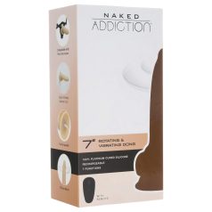   Naked Addiction Rotating 7 - draaiende vibrator (18 cm) - huidkleurig