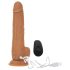 Naked Addiction Thrusting 9 - stotende vibrator - donker (23cm)