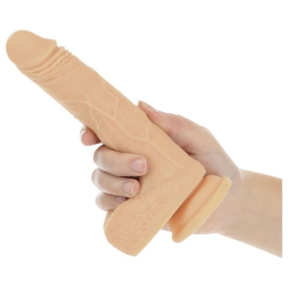 Naked Addiction - Thrusting vibrator - op en neer beweging - 19cm - huidkleurig
