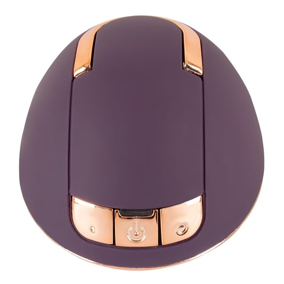 Belou - vulva vibrator - oplaadbaar, roterend - siliconen, paars