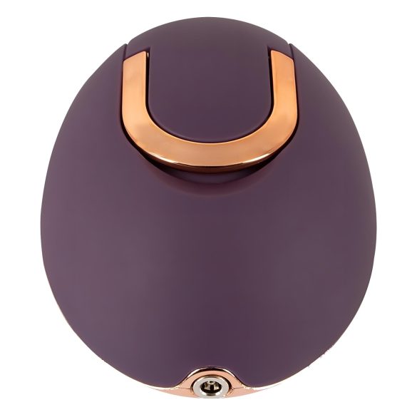 Belou - vulva vibrator - oplaadbaar, roterend - siliconen, paars